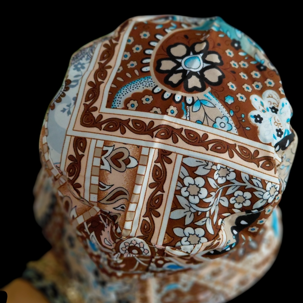Patchwork Paisley Pattern Bucket Hat Unisex 22"-23" - Picture 4 of 6